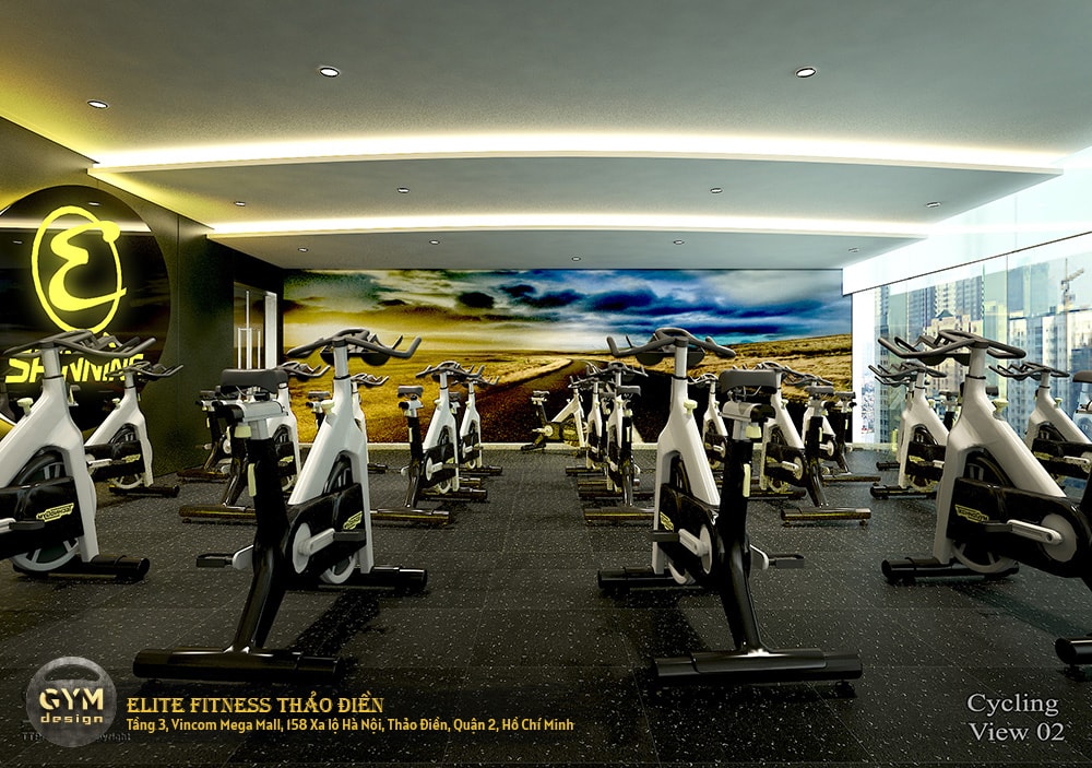 Hệ thống phòng tập Elite Fitness CS Thảo Điền - GYMDESIGN